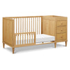 W4991HY,DaVinci,Marley Convertible 3-in-1 Crib and Changer Combo in Honey