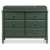 M7326FRGR,DaVinci,Jenny Lind Spindle 6-Drawer Dresser in Forest Green