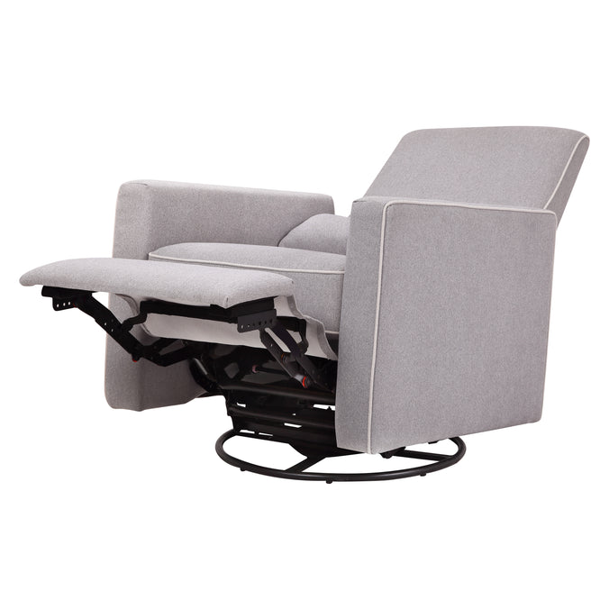 M10887GCM,DaVinci,Piper Recliner in Grey Finish w/Cream Piping