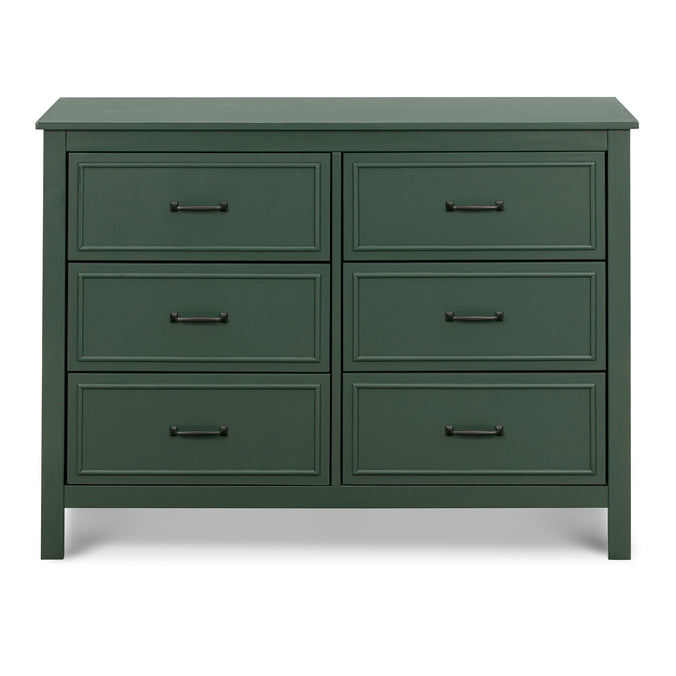 M12826FRGR,DaVinci,Charlie 6-Drawer Double Dresser in Forest Green
