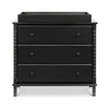 M7323E,DaVinci,Jenny Lind Spindle 3-Drawer Dresser in Ebony Black