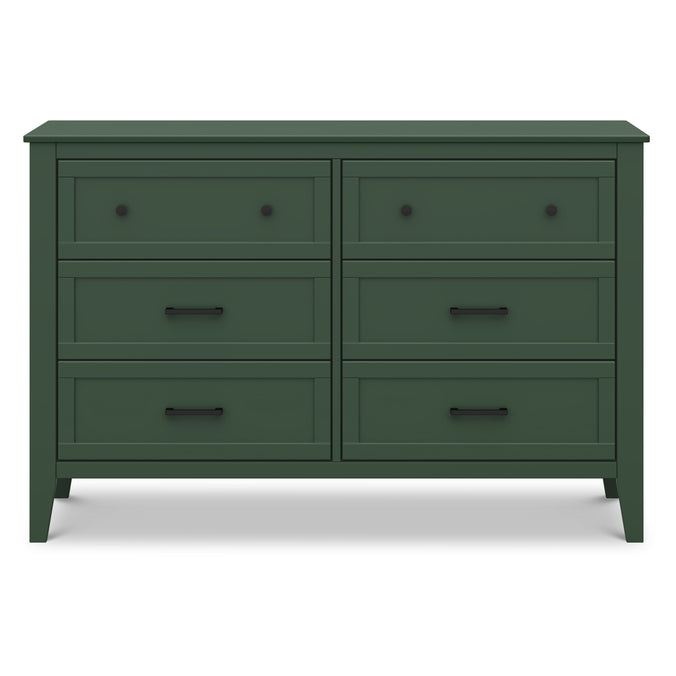 M24726FRGR,DaVinci,Beau 6-Drawer Dresser in Forest Green