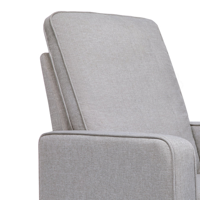 M21087MIG,DaVinci,Casey Pillowback Swivel Glider in Misty Grey