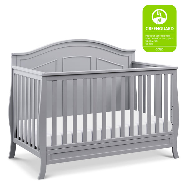 M20101G,Emmett 4-in-1 Convertible Crib in Grey Grey