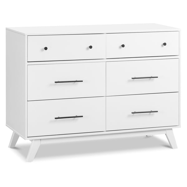 M22526E,Otto 6-Drawer Dresser in Ebony White