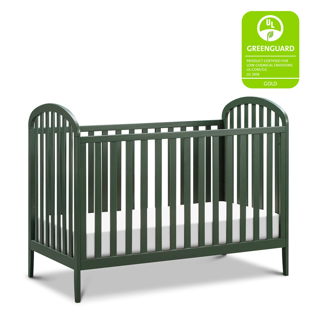 M23901FRGR,Beau 3-in-1 Convertible Crib in Forest Green