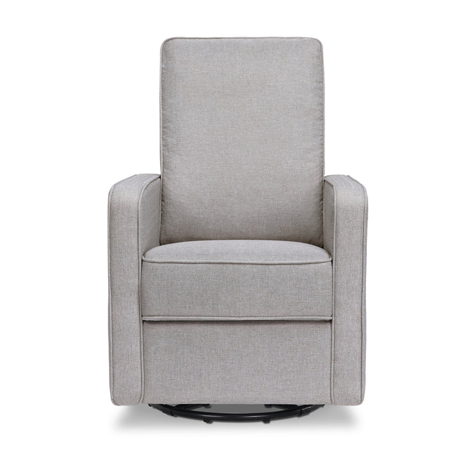 M21087MIG,DaVinci,Casey Pillowback Swivel Glider in Misty Grey