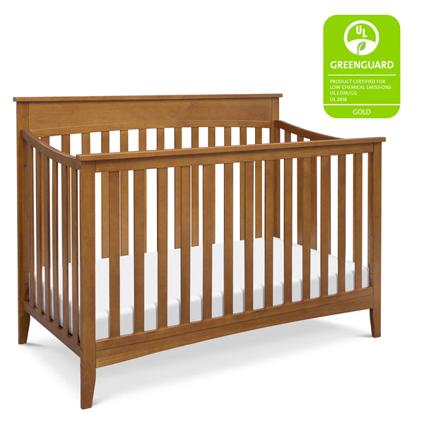 M9301FRGR,Grove 4-in-1 Convertible Crib in Forest Green Chestnut
