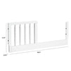 M7399W,The MDB Family,Jenny Lind Mini Toddler Bed Conversion kit in White