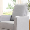 M21087MIG,DaVinci,Casey Pillowback Swivel Glider in Misty Grey