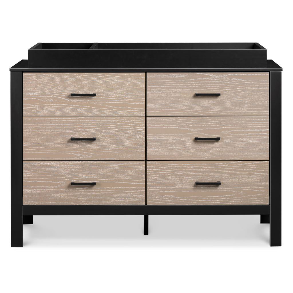 F23226ECWD,Radley 6-Drawer Dresser in Ebony & Coastwood