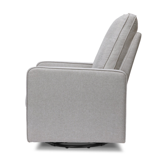 M21087MIG,DaVinci,Casey Pillowback Swivel Glider in Misty Grey