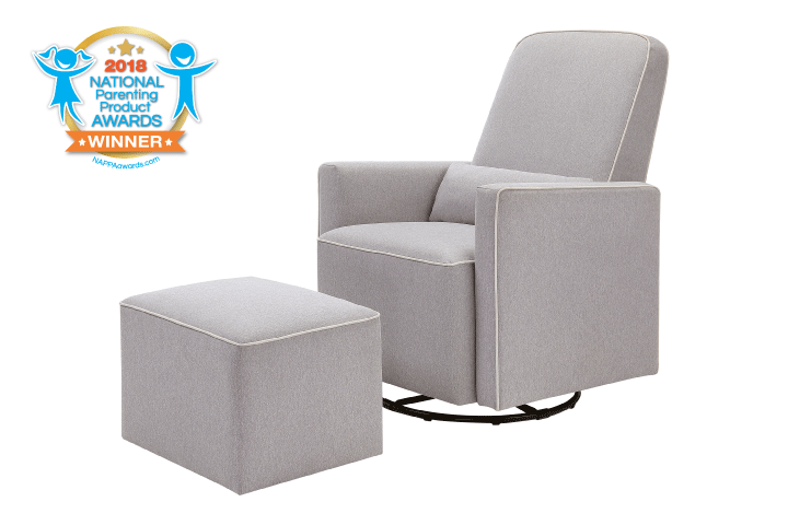 Image of NAPPA Winner: Olive Glider and Ottoman