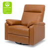 M24387VTL,DaVinci,Suzy Swivel Recliner in Vegan Tan Leather