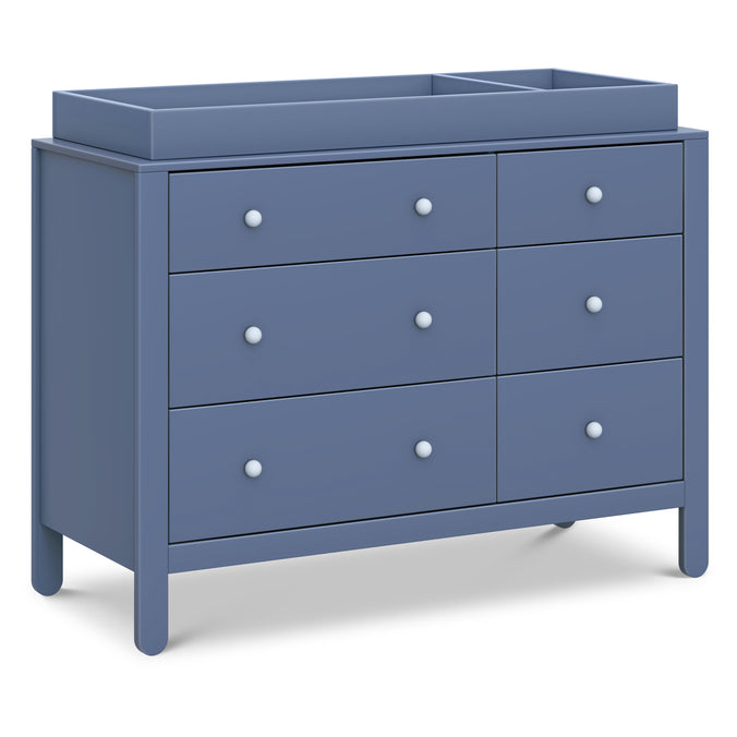 F30326CVBPB,Carter's,Marisol 6-Drawer Dresser in Cove Blue/Powder Blue