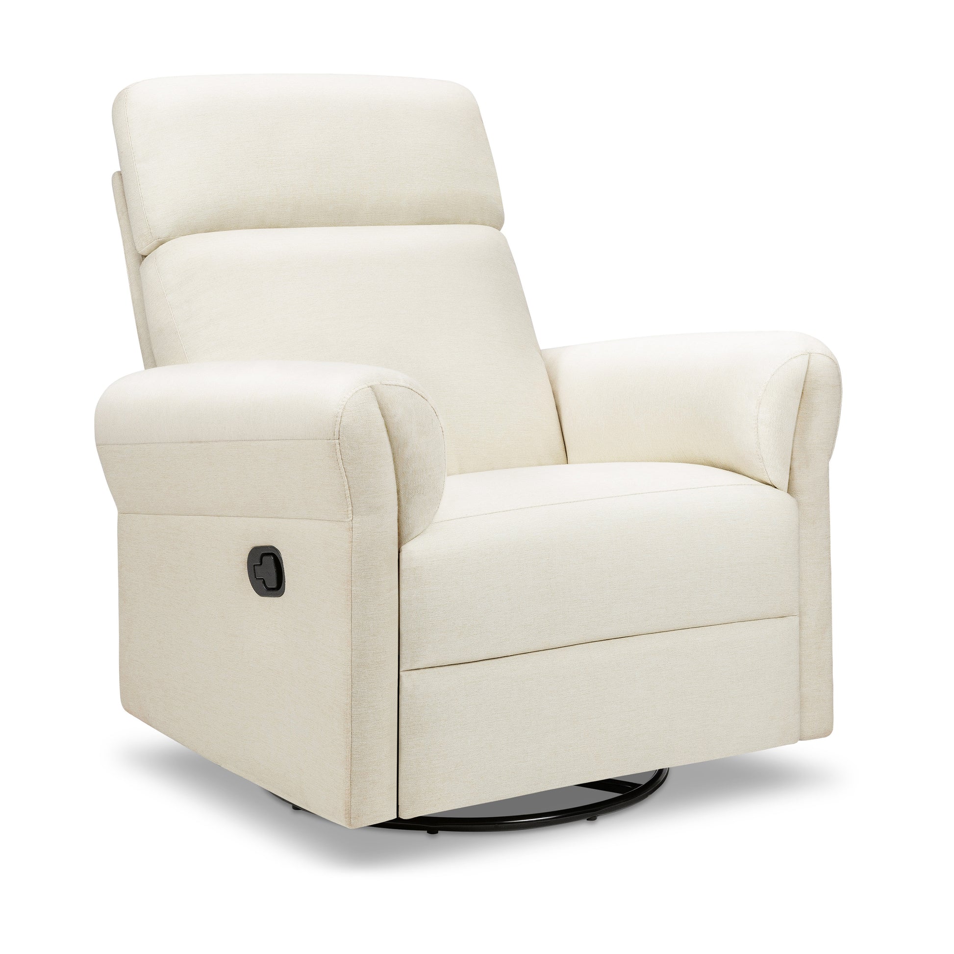 M24386VN,DaVinci,Suzy Flex Swivel Recliner w/ Adj. Arms & Headrest in Vanilla