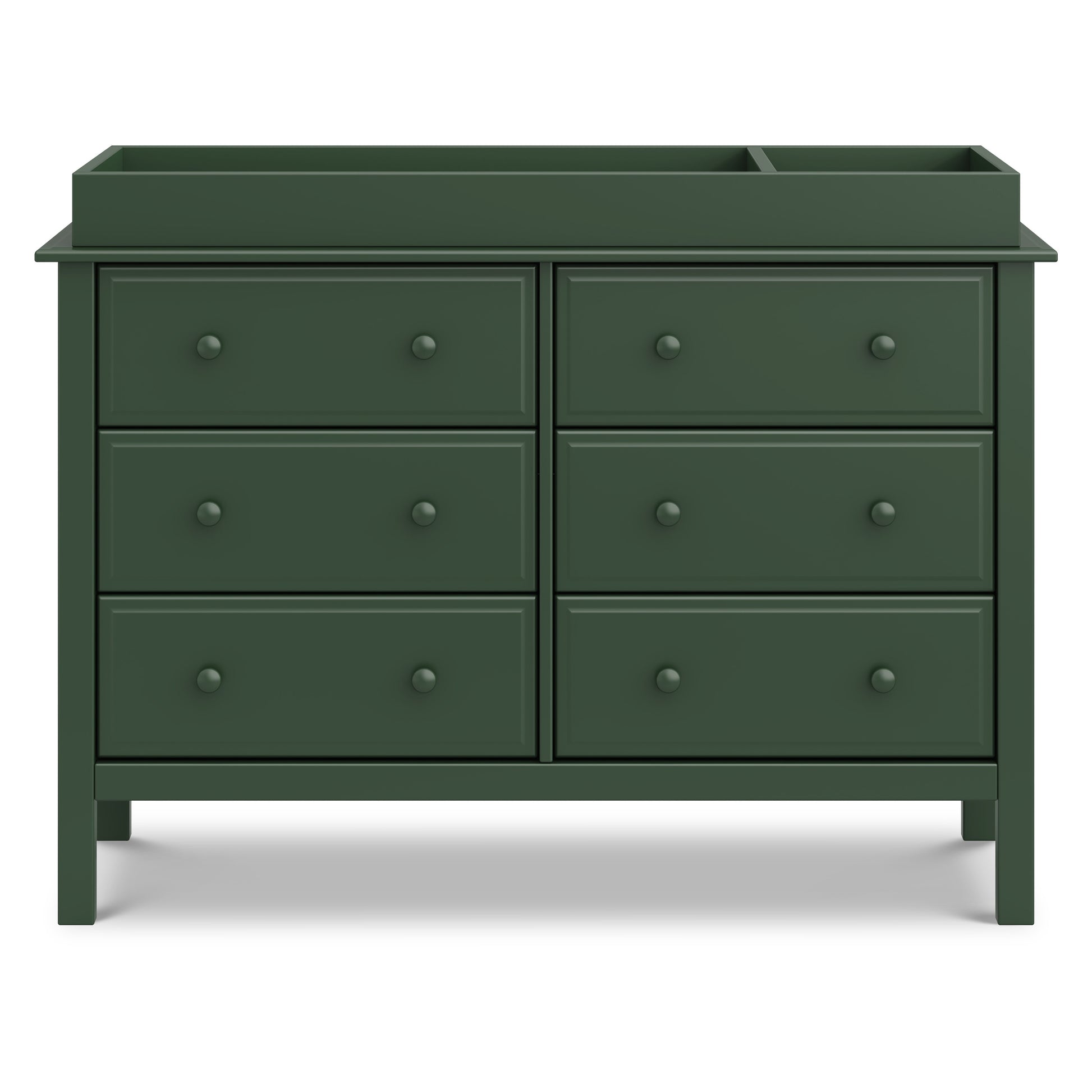M5966FRGR,DaVinci,Jayden 6-Drawer Double Wide Dresser in Forest Green