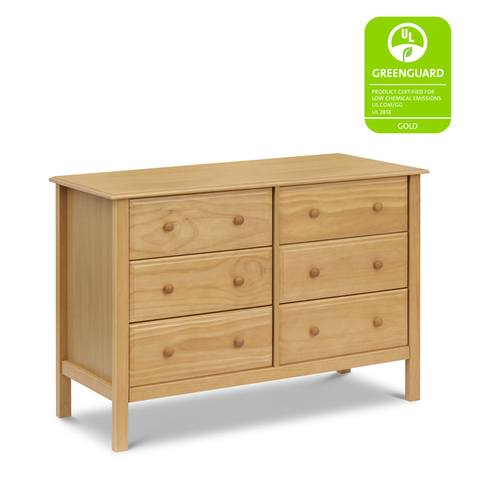 M5966HY,DaVinci,Jayden 6-Drawer Double Wide Dresser in Honey