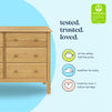 M5966HY,DaVinci,Jayden 6-Drawer Double Wide Dresser in Honey