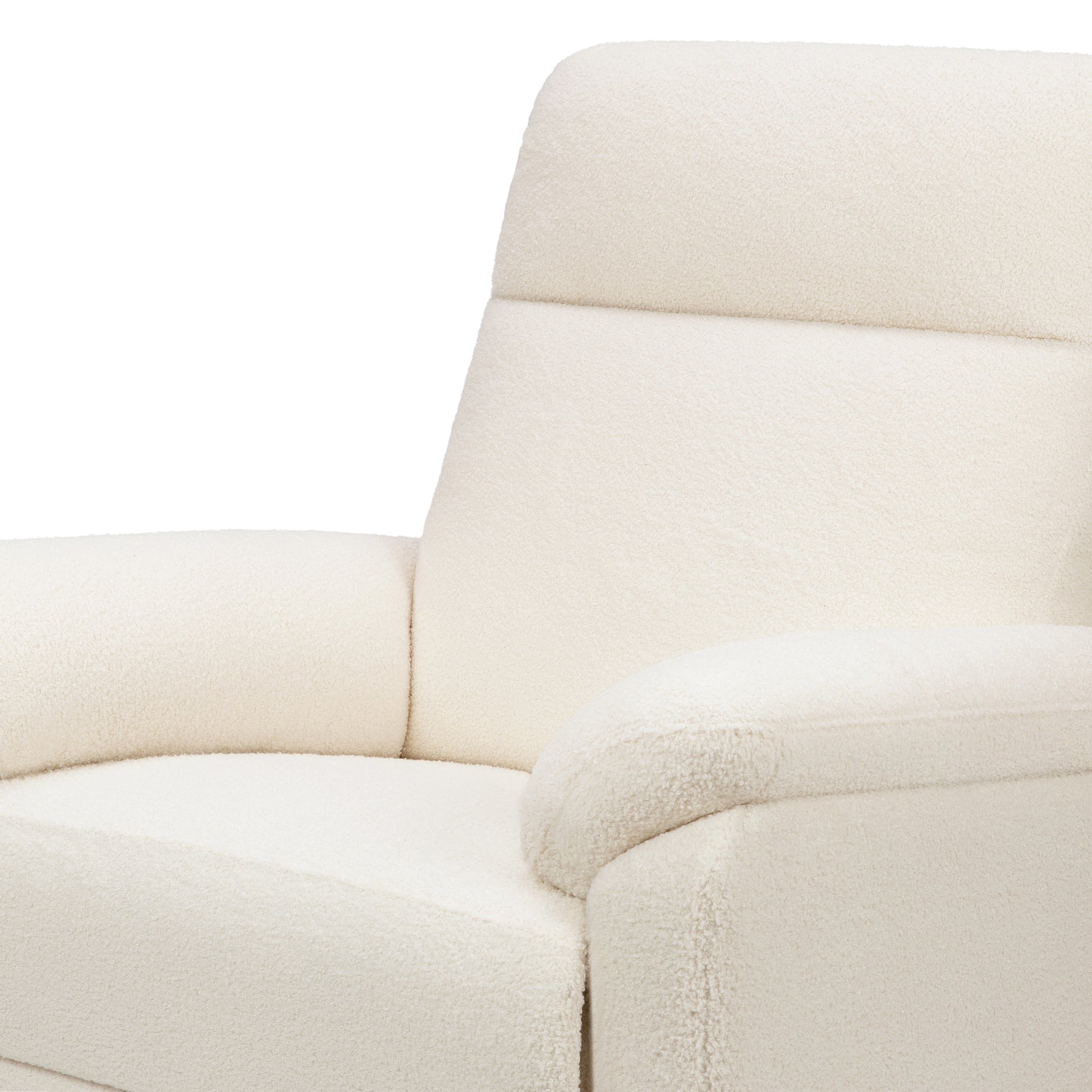 M24387CCB,DaVinci,Suzy Swivel Recliner in Cozy Cream Boucle