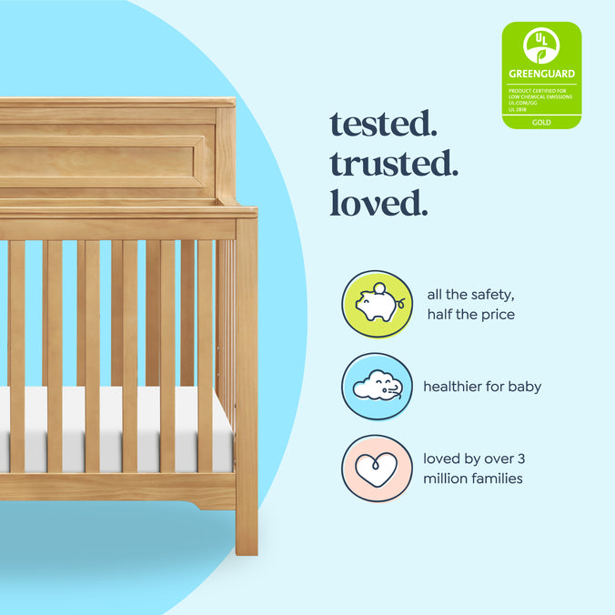 M4301HY,DaVinci,Autumn 4-in-1 Convertible Crib in Honey