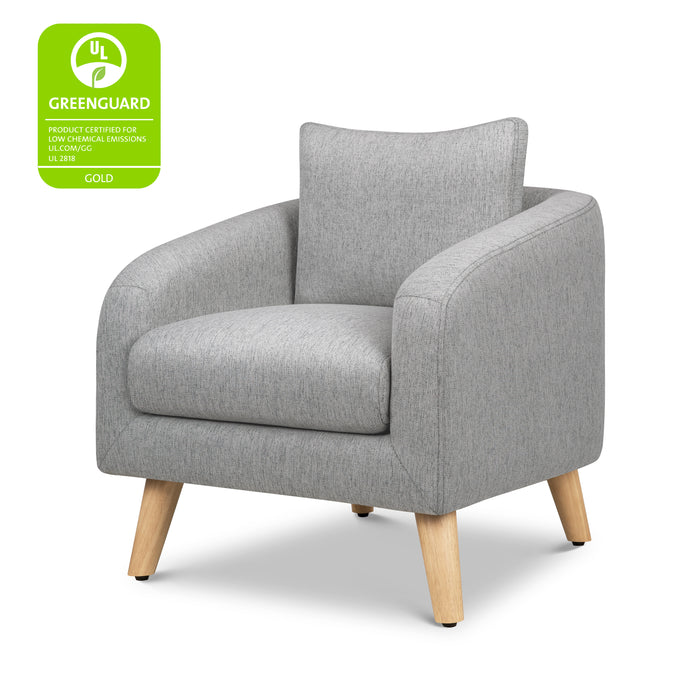 M30703FTGLF,DaVinci,Nina Kids Chair in Frost Grey with Light Wood Feet