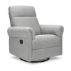 M24386FTG,DaVinci,Suzy Flex Swivel Recliner w/ Adj. Arms & Headrest in Frost Grey