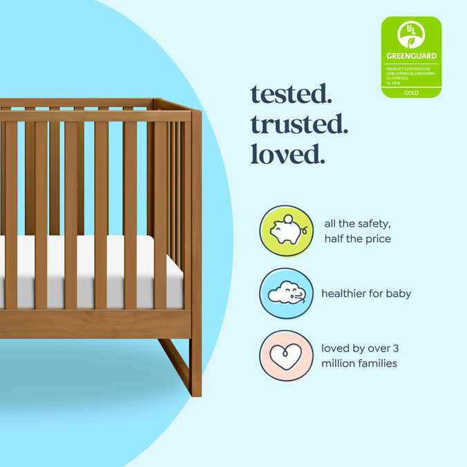 M25001CT,DaVinci,Hunter 3-in-1 Convertible Crib in Chestnut