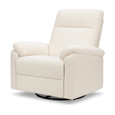 M24387CCB,DaVinci,Suzy Swivel Recliner in Cozy Cream Boucle