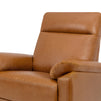 M24387VTL,DaVinci,Suzy Swivel Recliner in Vegan Tan Leather