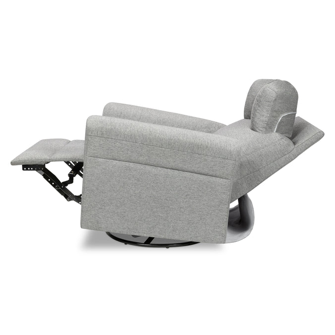 M24386FTG,DaVinci,Suzy Flex Swivel Recliner w/ Adj. Arms & Headrest in Frost Grey