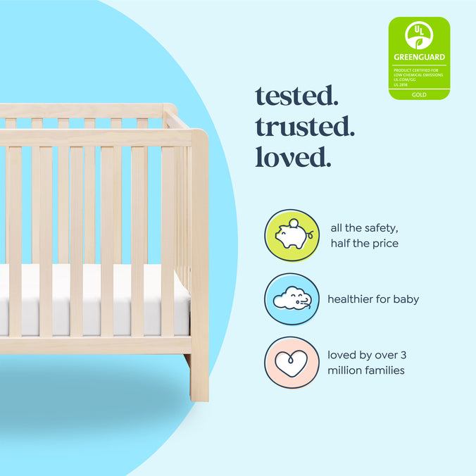 F11901NX,Carter's,Colby 4-in-1 Low-profile Convertible Crib in Washed Natural