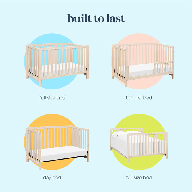 F11901NX,Carter's,Colby 4-in-1 Low-profile Convertible Crib in Washed Natural