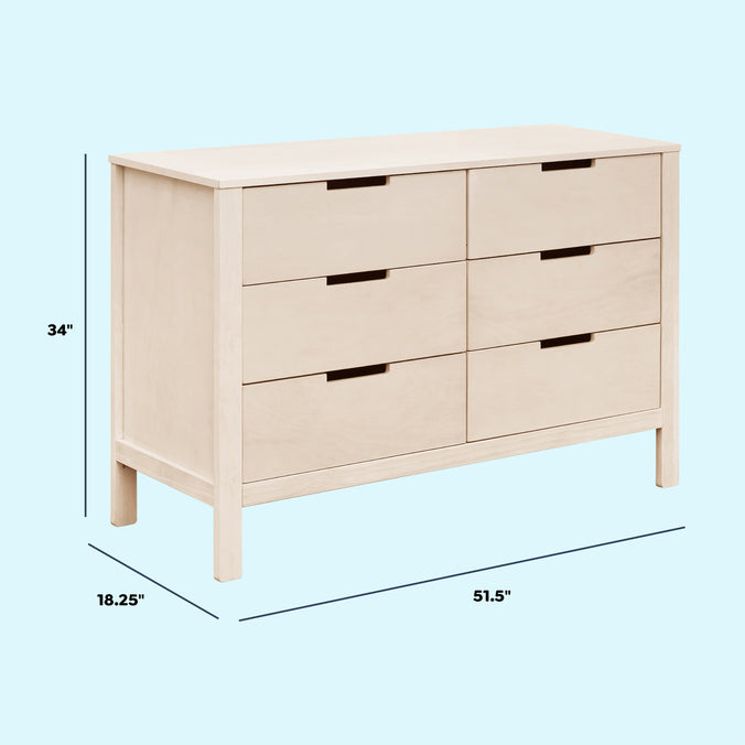 F11926NX,Carter's,Colby 6-Drawer Double Dresser in Washed Natural