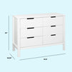 F11926W,Carter's,Colby 6-Drawer Double Dresser in White