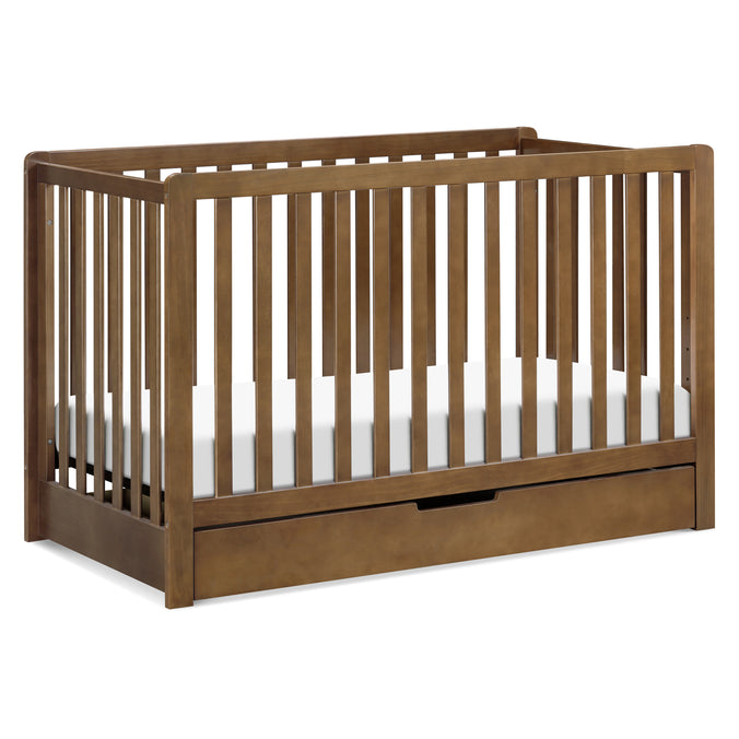F11951L,Carter's,Colby 4-in-1 Convertible Crib w/ Trundle Drawer in Walnut