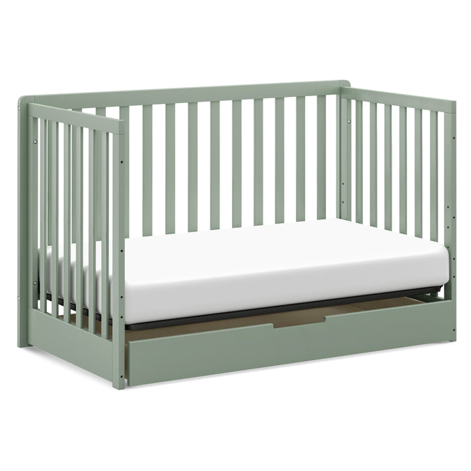 F11951LS,Carter's,Colby 4-in-1 Convertible Crib w/ Trundle Drawer in Light Sage