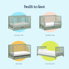 F11951LS,Carter's,Colby 4-in-1 Convertible Crib w/ Trundle Drawer in Light Sage