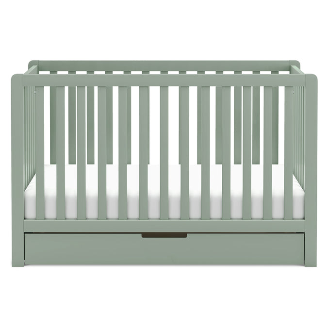 F11951LS,Carter's,Colby 4-in-1 Convertible Crib w/ Trundle Drawer in Light Sage