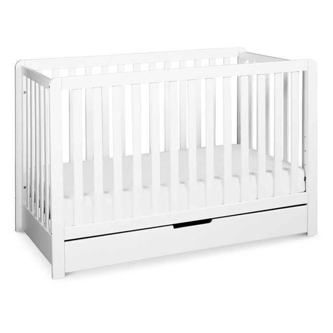 F11951W,Carter's,Colby 4-in-1 Convertible Crib w/ Trundle Drawer in White