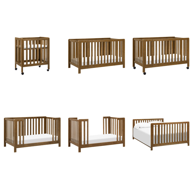 F11980L,Carter's,Colby GROW 6-in-1 Convertible Bassinet to Crib in Walnut