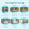 F11980L,Carter's,Colby GROW® 6-in-1 Convertible Bassinet to Crib in Walnut