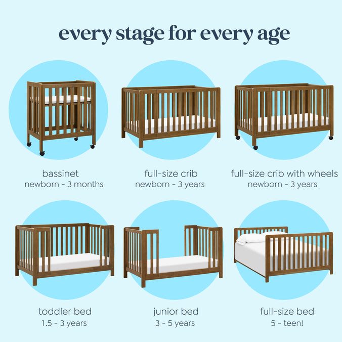 F11980L,Carter's,Colby GROW® 6-in-1 Convertible Bassinet to Crib in Walnut