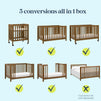 F11980L,Carter's,Colby GROW® 6-in-1 Convertible Bassinet to Crib in Walnut