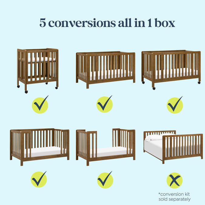 F11980L,Carter's,Colby GROW® 6-in-1 Convertible Bassinet to Crib in Walnut