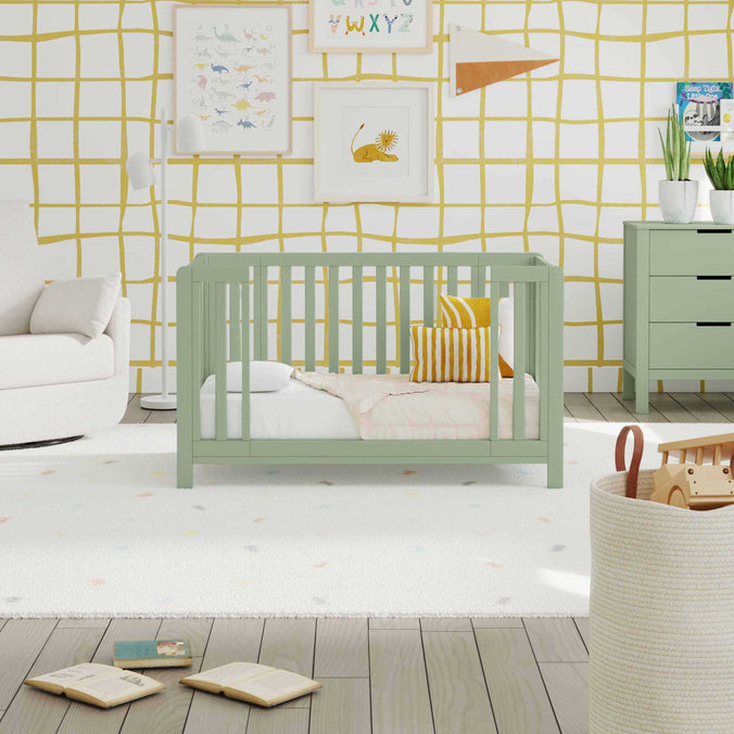 F11980LS,Carter's,Colby GROW 6-in-1 Convertible Bassinet to Crib in Light Sage