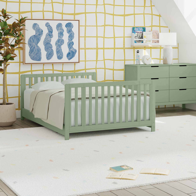 F11980LS,Carter's,Colby GROW® 6-in-1 Convertible Bassinet to Crib in Light Sage