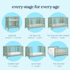 F11980LS,Carter's,Colby GROW® 6-in-1 Convertible Bassinet to Crib in Light Sage