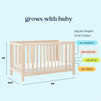 F11980NX,Carter's,Colby GROW® 6-in-1 Convertible Bassinet to Crib in Washed Natural