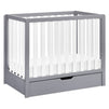 F11981GW,Carter's,Colby 4-in-1 Convertible Mini Crib w/ Trundle in Grey and White